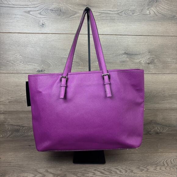 Michael Kors Jet Set Travel Large Saffiano Leather Tote Bag Pink - NWT - Picture 3 of 15